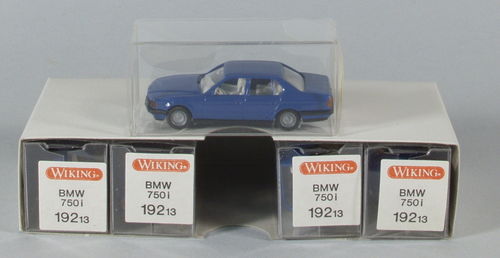 5 x Wiking 192/1 BMW 750 i blau
