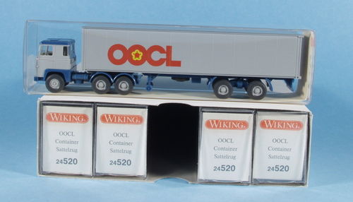 5 x Wiking 520/48 Scania Sattelzug "OOCL"