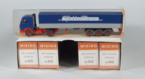 5 x Wiking 515/8 MB Großraum Sattelzug "Spedition Dören"